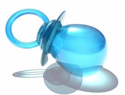 Tétine bleu